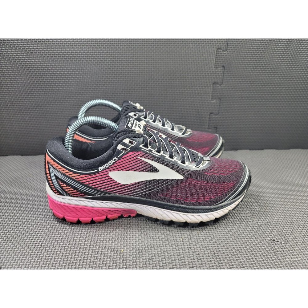 Womens Sz 8.5 Black Brooks Ghost 10 Running Shoes